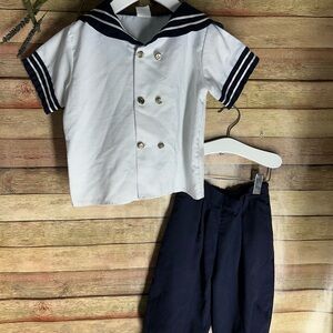 Vintage Navy Sailor Suit Boys Size 4